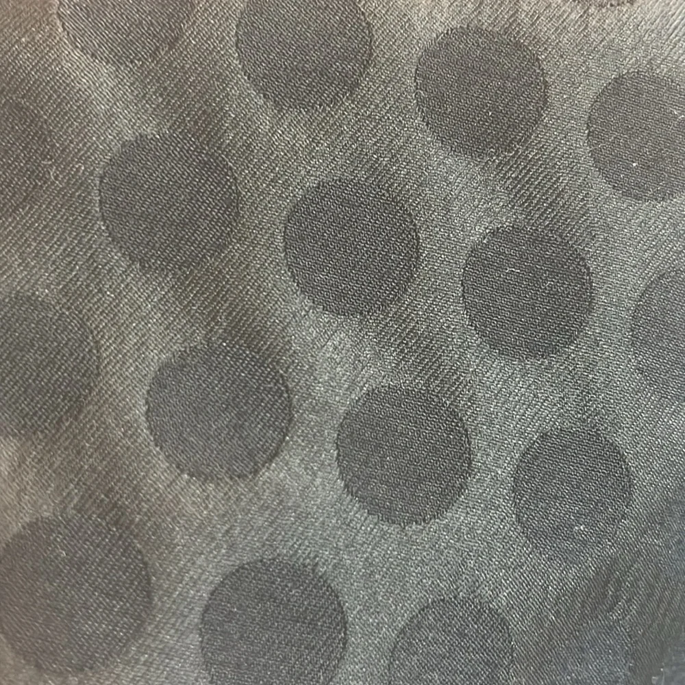 Black Pencil Skirt J. Crew Vintage Tonal Polka Dot Print Size 4